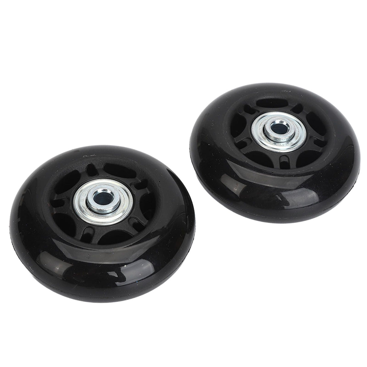 2Pcs Luggage Suitcase Replacement Wheels Universal Rubber Swivel Caster Wheels Bearings Repair Kits with Installation Tool 68x24mm / 2.7x0.9in