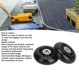 2Pcs Luggage Suitcase Replacement Wheels Universal Rubber Swivel Caster Wheels Bearings Repair Kits with Installation Tool 68x24mm / 2.7x0.9in - Extra Image