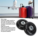2Pcs Luggage Suitcase Replacement Wheels Universal Rubber Swivel Caster Wheels Bearings Repair Kits with Installation Tool 68x24mm / 2.7x0.9in