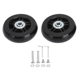 2Pcs Luggage Suitcase Replacement Wheels Universal Rubber Swivel Caster Wheels Bearings Repair Kits with Installation Tool 70x19cm / 27.6x7.5in