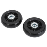 2Pcs Luggage Suitcase Replacement Wheels Universal Rubber Swivel Caster Wheels Bearings Repair Kits with Installation Tool 70x19cm / 27.6x7.5in