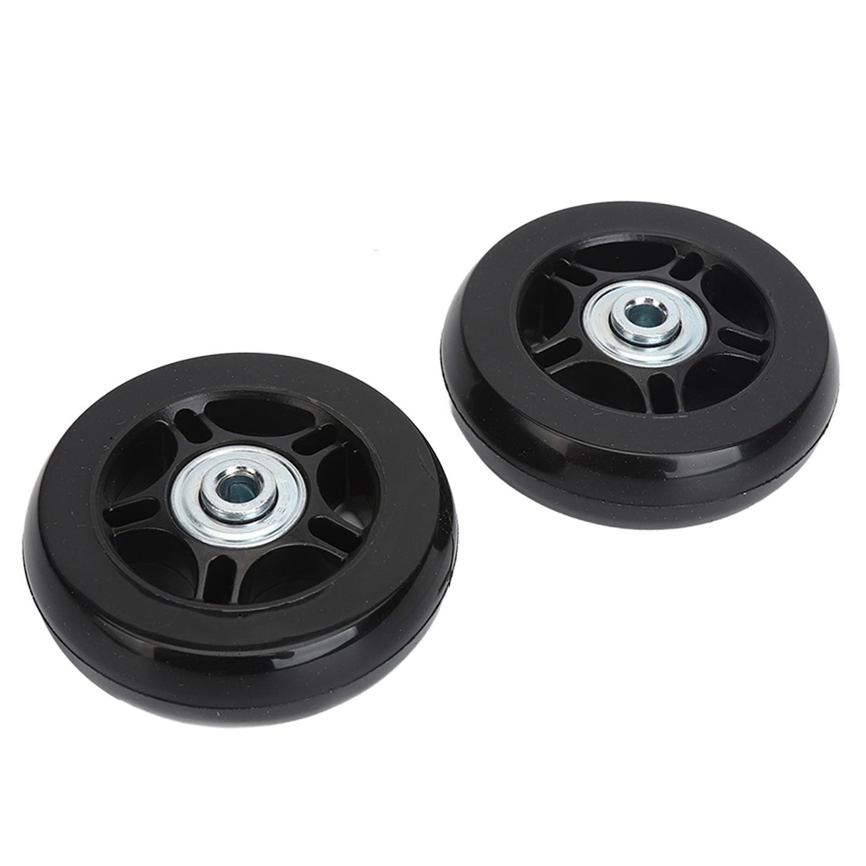 2Pcs Luggage Suitcase Replacement Wheels Universal Rubber Swivel Caster Wheels Bearings Repair Kits with Installation Tool 70x19cm / 27.6x7.5in