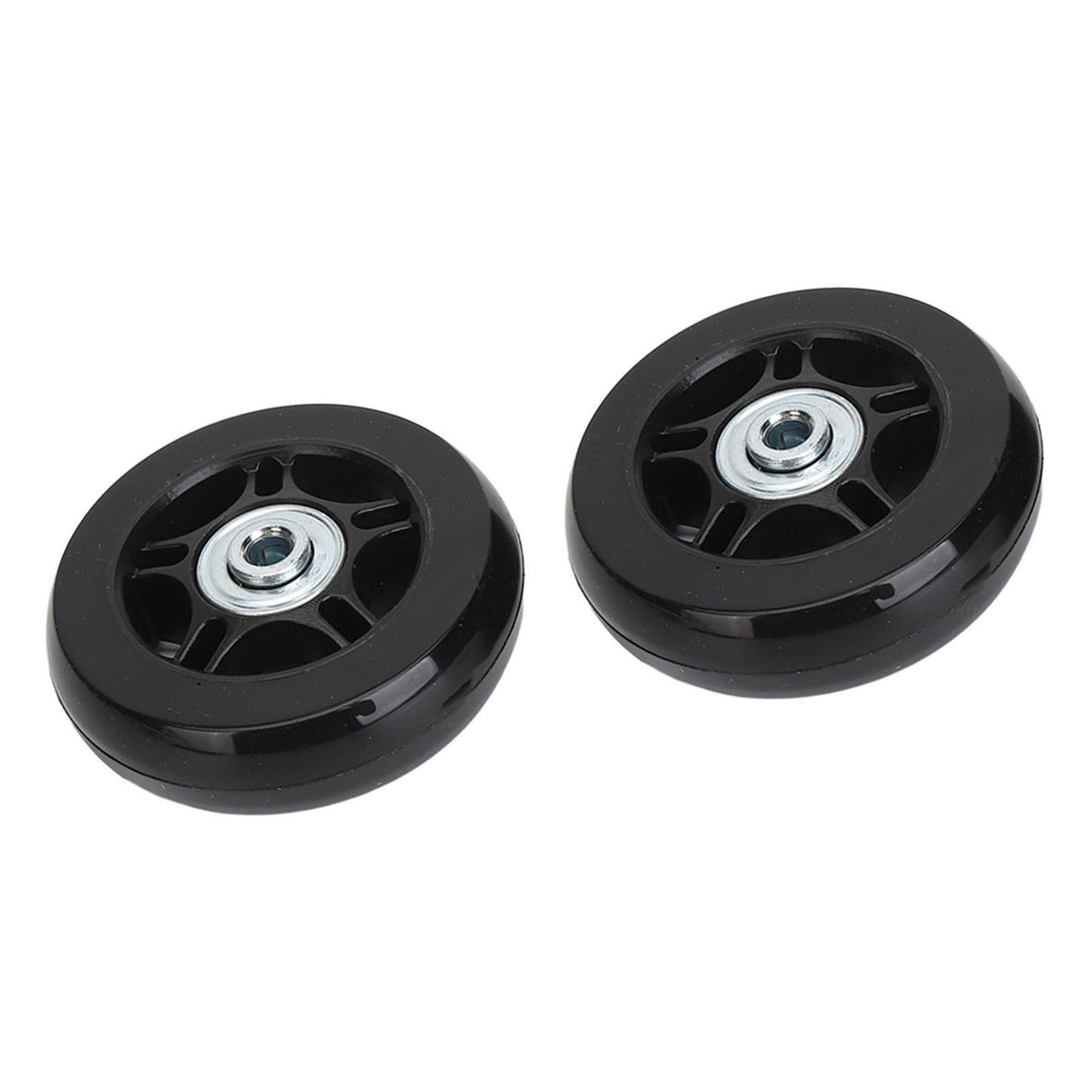 2Pcs Luggage Suitcase Replacement Wheels Universal Rubber Swivel Caster Wheels Bearings Repair Kits with Installation Tool 70x19cm / 27.6x7.5in