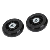 2Pcs Luggage Suitcase Replacement Wheels Universal Rubber Swivel Caster Wheels Bearings Repair Kits with Installation Tool 70x19cm / 27.6x7.5in