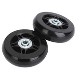 2Pcs Luggage Suitcase Replacement Wheels Universal Rubber Swivel Caster Wheels Bearings Repair Kits with Installation Tool 70x19cm / 27.6x7.5in - Close-Up Angle