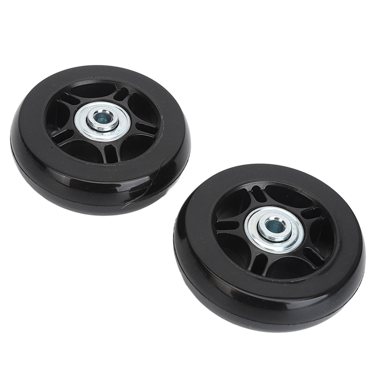 2Pcs Luggage Suitcase Replacement Wheels Universal Rubber Swivel Caster Wheels Bearings Repair Kits with Installation Tool 70x19cm / 27.6x7.5in