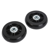 2Pcs Luggage Suitcase Replacement Wheels Universal Rubber Swivel Caster Wheels Bearings Repair Kits with Installation Tool 70x19cm / 27.6x7.5in