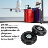 2Pcs Luggage Suitcase Replacement Wheels Universal Rubber Swivel Caster Wheels Bearings Repair Kits with Installation Tool 70x19cm / 27.6x7.5in - Extra Image