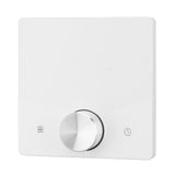 Smart Thermostat WiFi Programmable LCD Display Floor Heating Control Panel Digital Thermostat with Knob for Tuya White