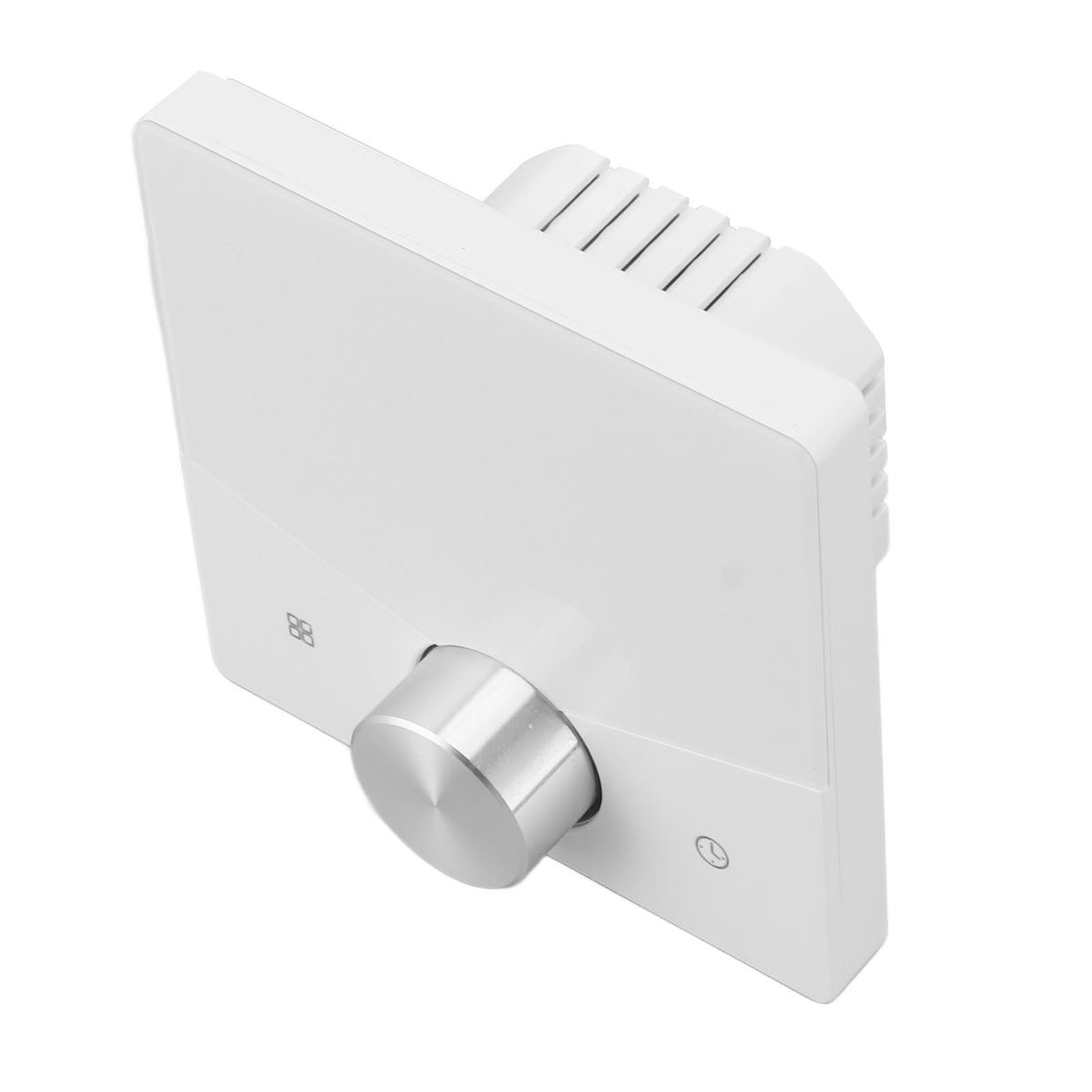 Smart Thermostat WiFi Programmable LCD Display Floor Heating Control Panel Digital Thermostat with Knob for Tuya White