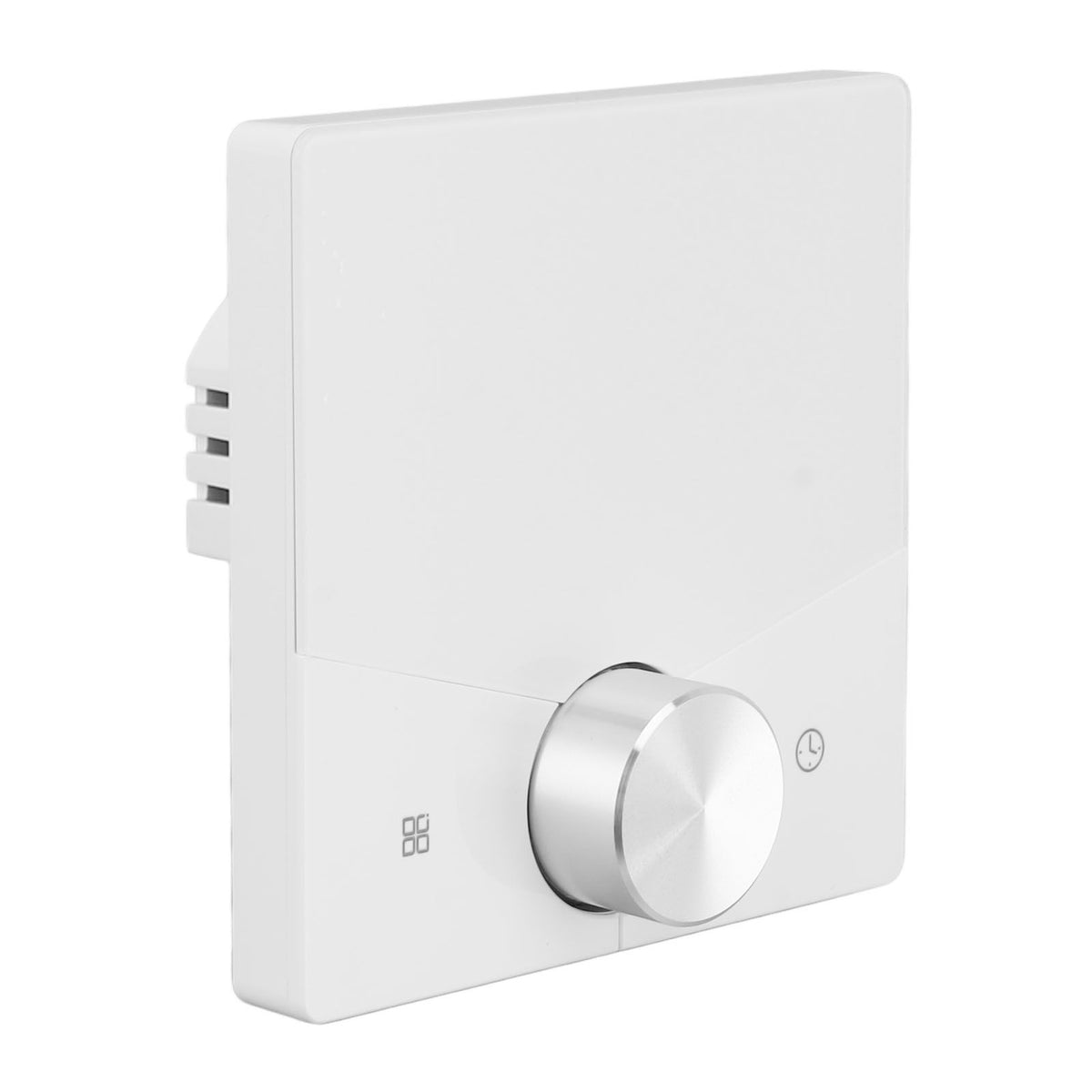 Smart Thermostat WiFi Programmable LCD Display Floor Heating Control Panel Digital Thermostat with Knob for Tuya White