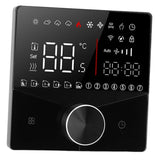 Smart Digital Thermostat LCD Color Display Precise Control Intelligent Temperature Controller Black
