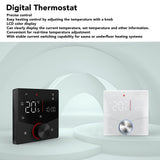Smart Digital Thermostat LCD Color Display Precise Control Intelligent Temperature Controller Black