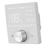 Smart Digital Thermostat LCD Color Display Precise Control Intelligent Temperature Controller White