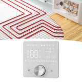 Smart Digital Thermostat LCD Color Display Precise Control Intelligent Temperature Controller White - Extra Image