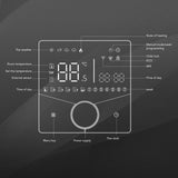 Smart Digital Thermostat LCD Color Display Precise Control Intelligent Temperature Controller White