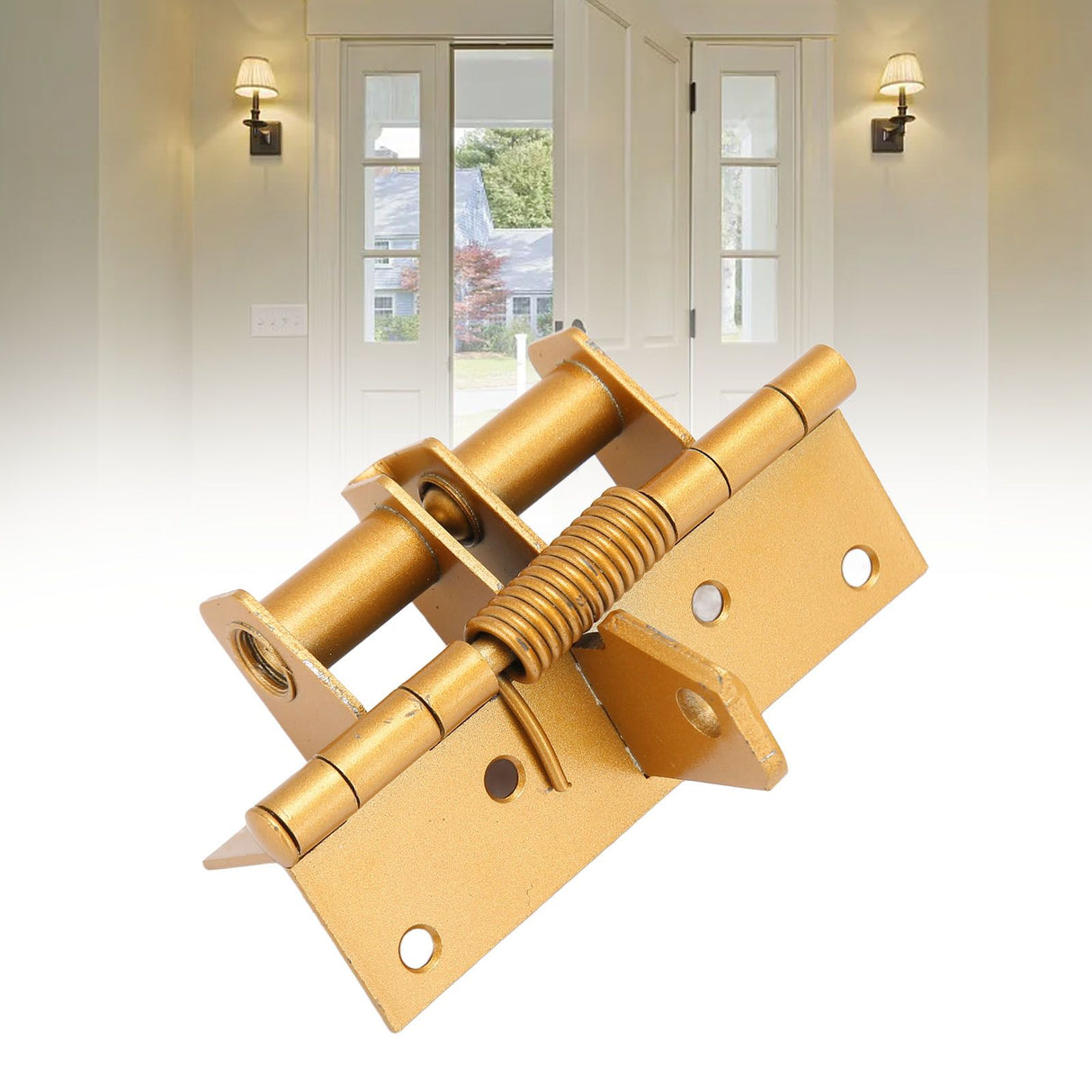Self Closing Door Spring Hinge Spring Loaded Hinge Hardware Accessories for Cabinet Doors Furniture