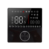 Smart Thermostat Knob Design LCD Color Display Panel Digital Thermostat for Sauna Room Underfloor Heating System Black - 45-Degree Angle