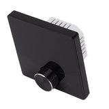 Smart Thermostat Knob Design LCD Color Display Panel Digital Thermostat for Sauna Room Underfloor Heating System Black - Close-Up Angle