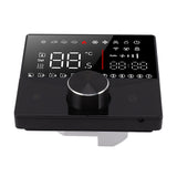 Smart Thermostat Knob Design LCD Color Display Panel Digital Thermostat for Sauna Room Underfloor Heating System Black