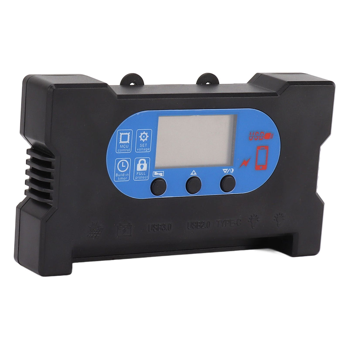 Solar Control Dual USB Type C DC Fast Charging Solar Charge Discharge Controller Solar Panel Controller 200A