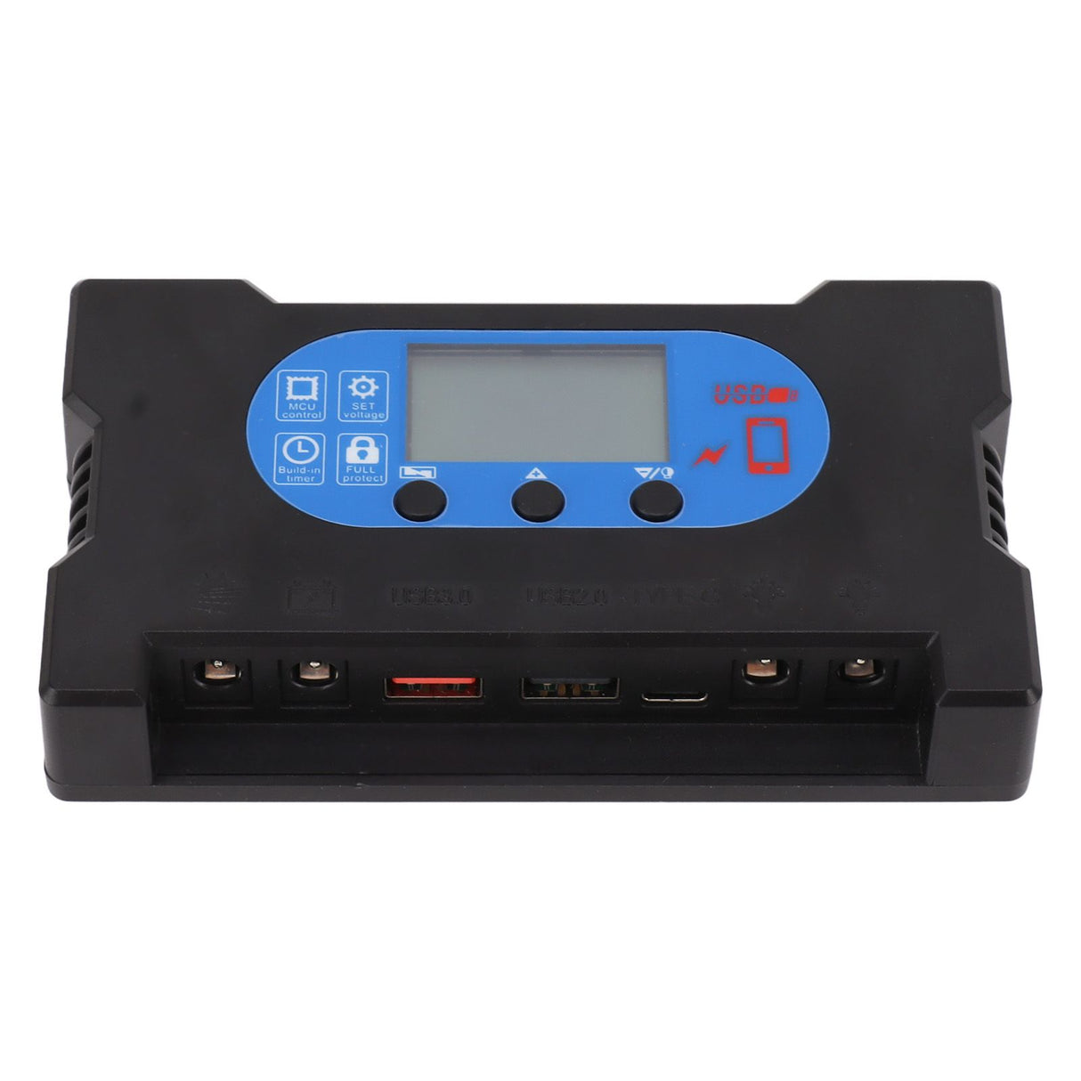 Solar Control Dual USB Type C DC Fast Charging Solar Charge Discharge Controller Solar Panel Controller 200A