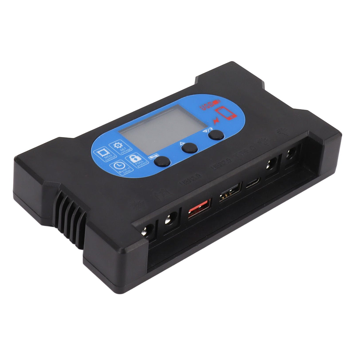 Solar Control Dual USB Type C DC Fast Charging Solar Charge Discharge Controller Solar Panel Controller 200A