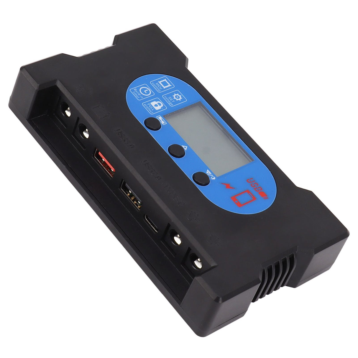 Solar Control Dual USB Type C DC Fast Charging Solar Charge Discharge Controller Solar Panel Controller 200A