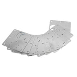 10 PCS Cabinet Hinges Repair Plate with Fixing Screws Thicken Stainless Steel Cupboard Door Hinge Repair Plate Kit for Home - Low Angle