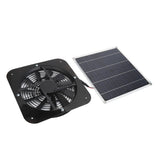 Solar Panel Fan Kit Solar Exhaust Fan 100W Solar Powered Panel with 10inch Round Fan for Greenhouse Shed Chicken Coop Black