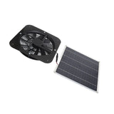Solar Panel Fan Kit Solar Exhaust Fan 100W Solar Powered Panel with 10inch Round Fan for Greenhouse Shed Chicken Coop Black