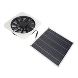 Solar Panel Fan Kit Solar Exhaust Fan 100W Solar Powered Panel with 10inch Round Fan for Greenhouse Shed Chicken Coop White