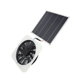 Solar Panel Fan Kit Solar Exhaust Fan 100W Solar Powered Panel with 10inch Round Fan for Greenhouse Shed Chicken Coop White