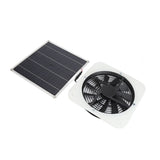 Solar Panel Fan Kit Solar Exhaust Fan 100W Solar Powered Panel with 10inch Round Fan for Greenhouse Shed Chicken Coop White - Extra Image