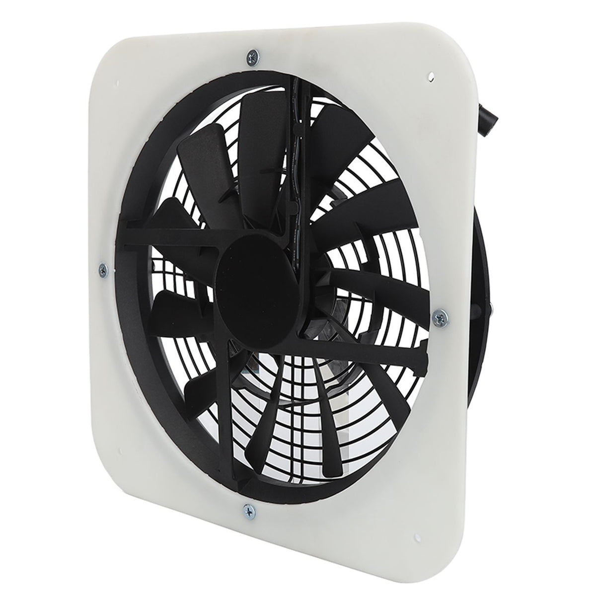Solar Panel Fan Kit Solar Exhaust Fan 100W Solar Powered Panel with 10inch Round Fan for Greenhouse Shed Chicken Coop White