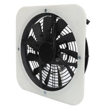 Solar Panel Fan Kit Solar Exhaust Fan 100W Solar Powered Panel with 10inch Round Fan for Greenhouse Shed Chicken Coop White