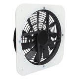 Solar Panel Fan Kit Solar Exhaust Fan 100W Solar Powered Panel with 10inch Round Fan for Greenhouse Shed Chicken Coop White - Extra Image