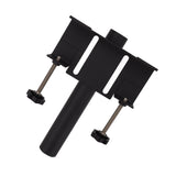 Pickup Flagpole Mount Firm Support Steel Universal Truck Flagpole Holder for Most Pickups Black - Rear View