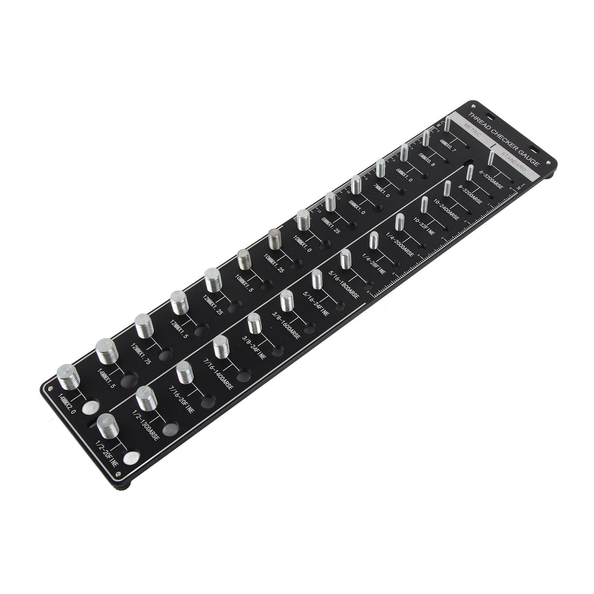 Bolt Thread Identifier with US Metric Units Highly Accurate Bolt Nut Identifier Gauge for Machinery Manufacturing Car Repairing