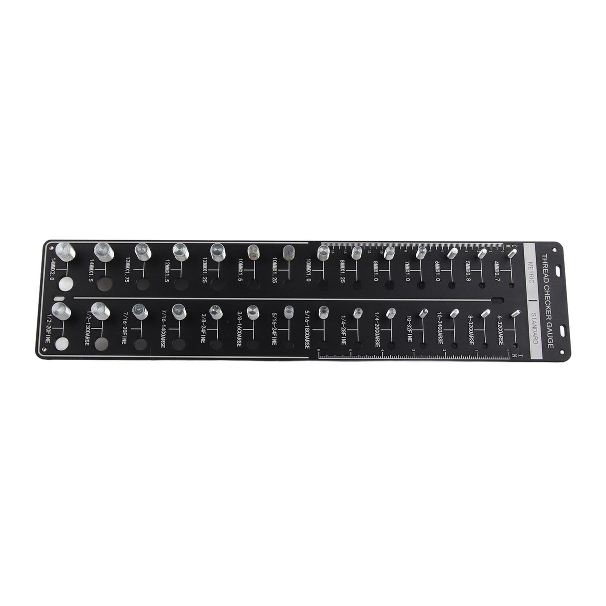 Bolt Thread Identifier with US Metric Units Highly Accurate Bolt Nut Identifier Gauge for Machinery Manufacturing Car Repairing