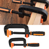 2Pcs C Clamp 2 Inch 3 Inch Adjustable Quick Release Button Slip Resistant Ergonomic for Woodworking Household Clamping Projects - Extra Image