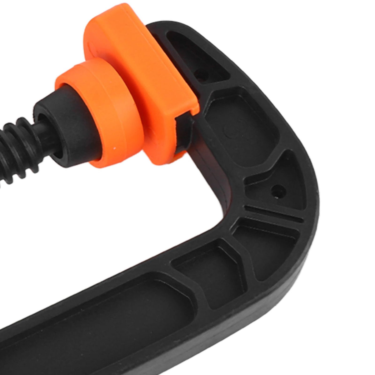 2Pcs C Clamp 2 Inch 3 Inch Adjustable Quick Release Button Slip Resistant Ergonomic for Woodworking Household Clamping Projects