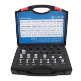 26 PCS Nut Bolt Thread Checker High Accuracy Carbon Steel ABS Nut and Bolt Thread Gauge Set for Detecting Fixed Bolts