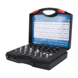 26 PCS Nut Bolt Thread Checker High Accuracy Carbon Steel ABS Nut and Bolt Thread Gauge Set for Detecting Fixed Bolts
