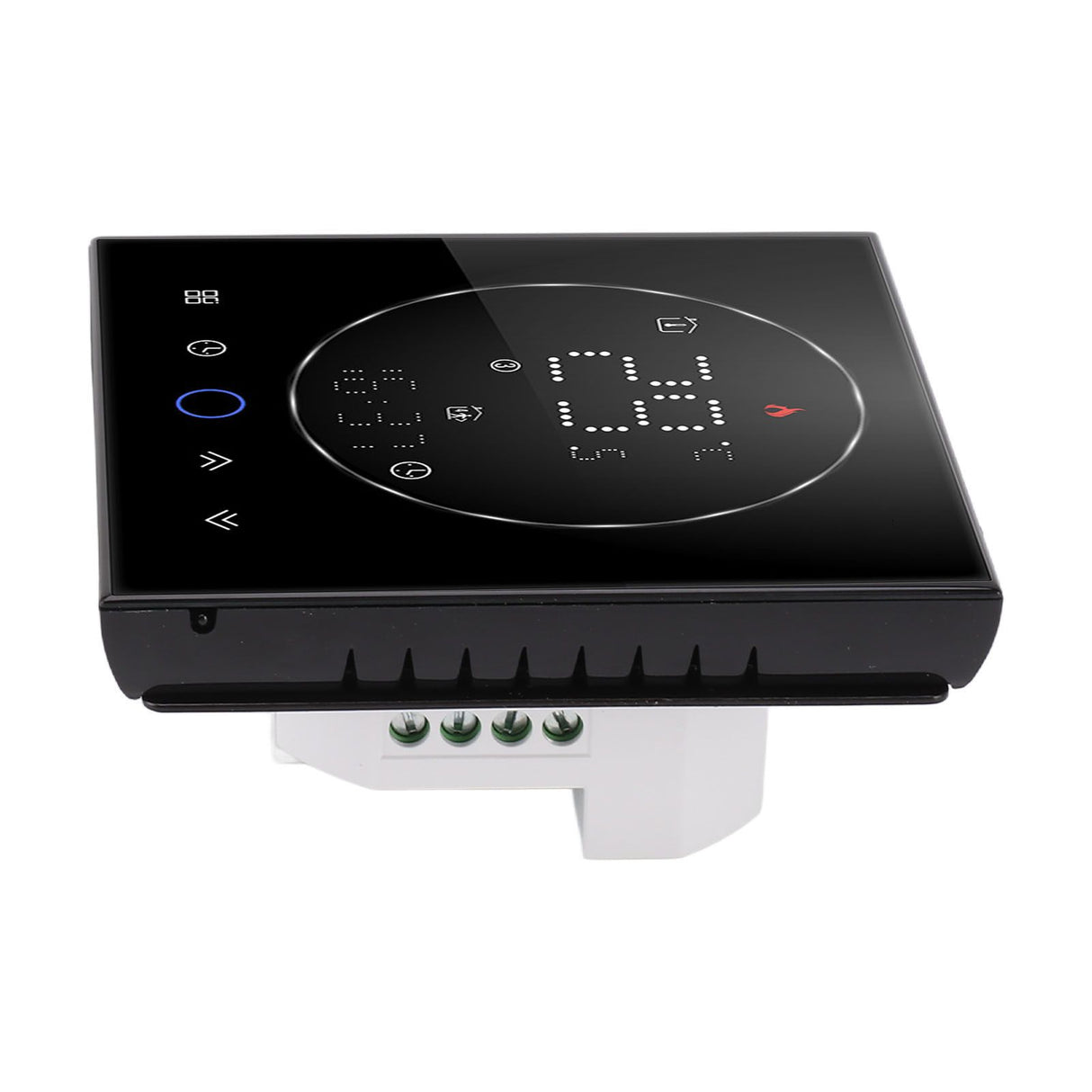 Wireless Smart Thermostat for Home Accurate Programmable Thermostat Wall Mounted Boiler Thermostat AC95‑240V Square Black