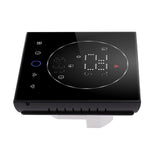 Wireless Smart Thermostat for Home Accurate Programmable Thermostat Wall Mounted Boiler Thermostat AC95‑240V Square Black - Top-Down View