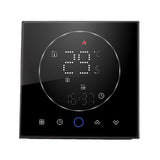 Wireless Smart Thermostat for Home Accurate Programmable Thermostat Wall Mounted Boiler Thermostat AC95‑240V Square Black - Rear View