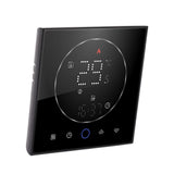Wireless Smart Thermostat for Home Accurate Programmable Thermostat Wall Mounted Boiler Thermostat AC95‑240V Square Black