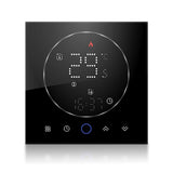 Wireless Smart Thermostat for Home Accurate Programmable Thermostat Wall Mounted Boiler Thermostat AC95‑240V Square Black