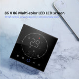 Wireless Smart Thermostat for Home Accurate Programmable Thermostat Wall Mounted Boiler Thermostat AC95‑240V Square Black - Extra Image